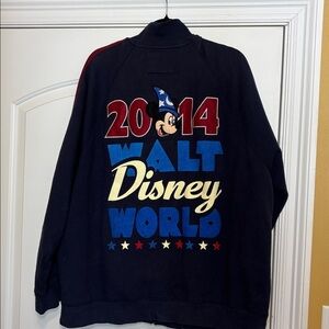 Disney Parks Men's Navy full zip jacket, 2014, sorcerer mickey, XL